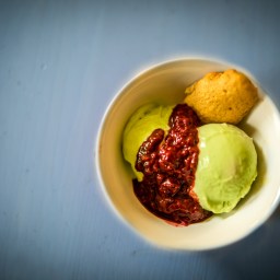 Respect to the man in the ice cream van: Matcha-Eis zum 60. Geburtstag von H.P. Baxxter