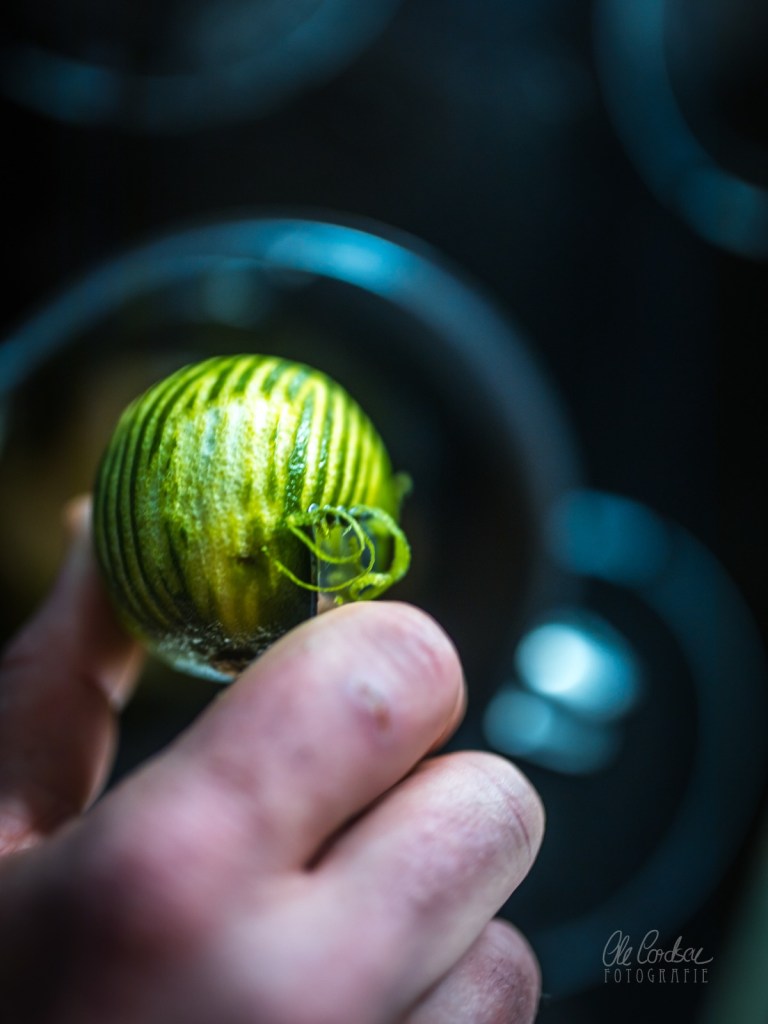 Limette, Limettenschale, Zestenreißer, Limettenzesten